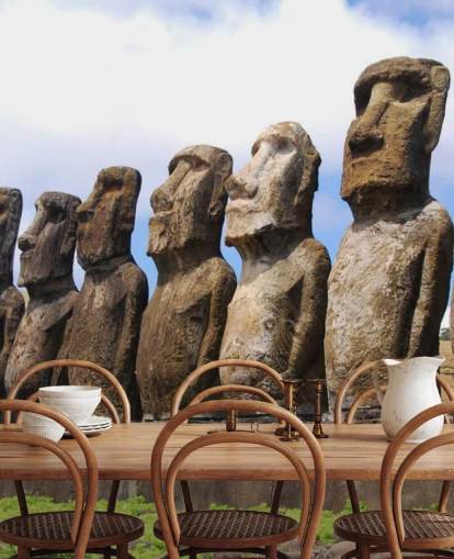Easter Island wallpaper mural