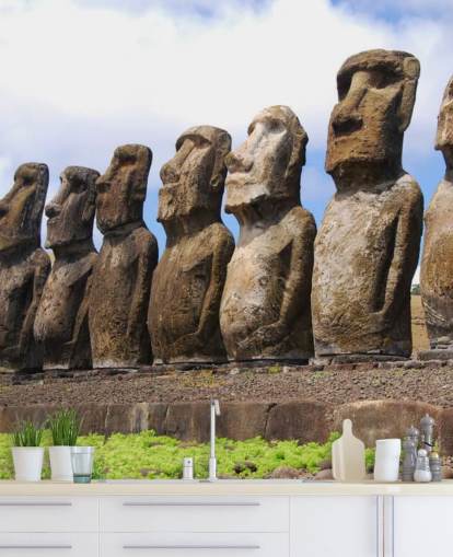 Easter Island wallpaper mural
