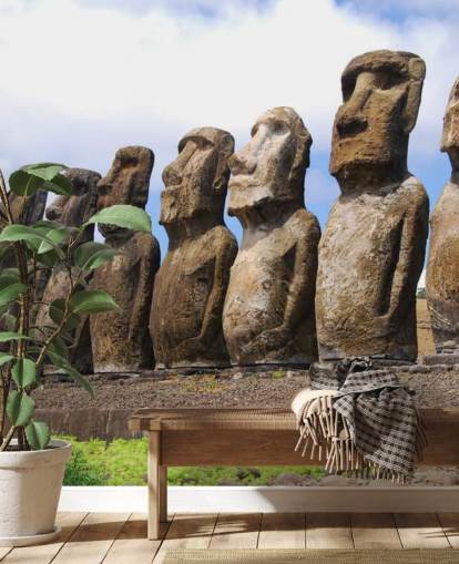 Easter Island wallpaper mural