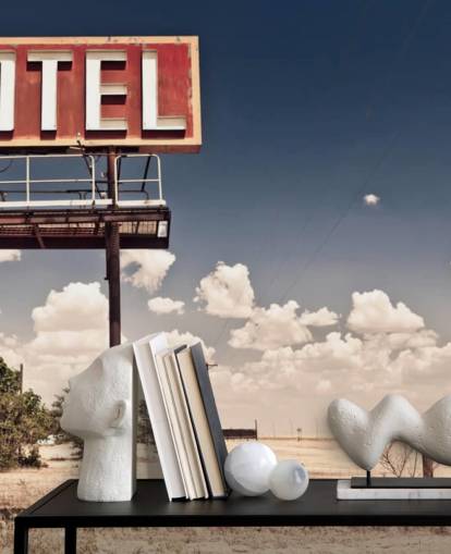 Vintage Route 66 Motel mural