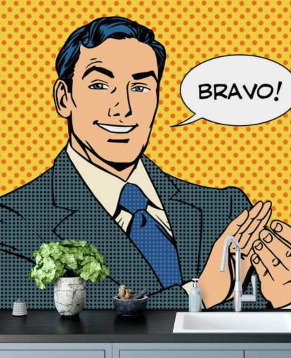 retro business man clapping hands and saying bravo wallpaper retro business man clapping hands and saying bravo wallpaper