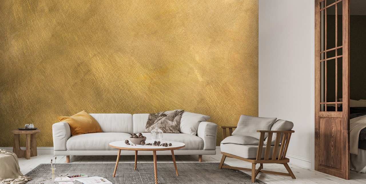 Brushed Gold Tones Wallpaper Wallsauce CA