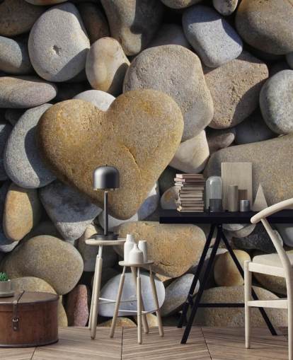 Pebble Heart Ranta Taustakuva