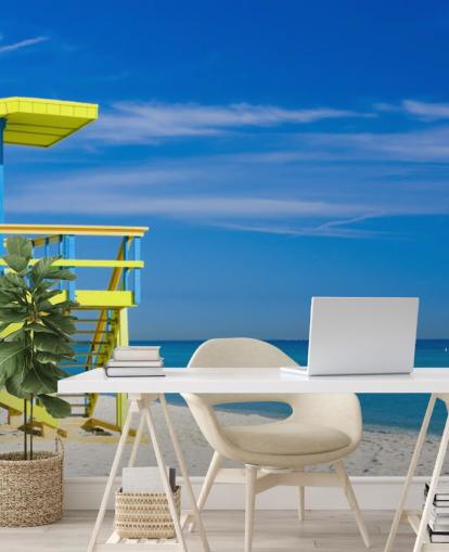 Mirador de Miami Beach Mural de pared Playa Mirador de Miami Beach Mural de pared Playa