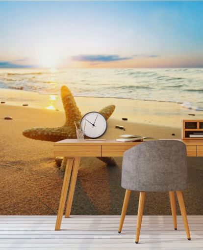 Mural de pared Estrellas en la playa