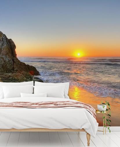 Rocky Sunset Beach Taustakuva Rocky Sunset Beach Taustakuva