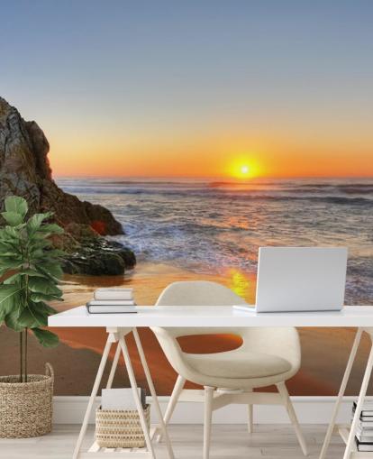 Sfondo Rocky Sunset Beach Sfondo Rocky Sunset Beach