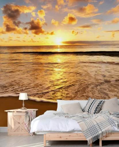 beach wallpaper mural called Beach Sunset for offices, lounges and bedrooms beach wallpaper mural called Beach Sunset for offices, lounges and bedrooms