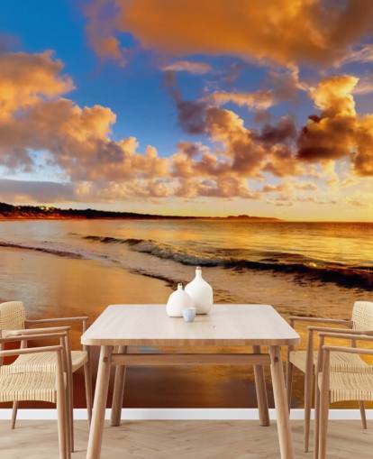 Prachtige Sunset Sky Muurschildering Prachtige Sunset Sky Muurschildering