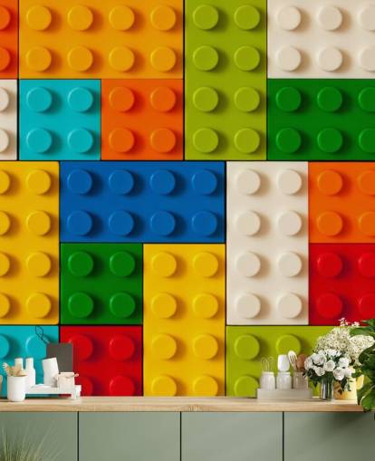Buntes Spielzeug Bricks Tapete Buntes Spielzeug Bricks Tapete