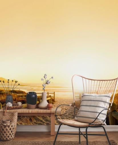 Mural de pared Atardecer en playa