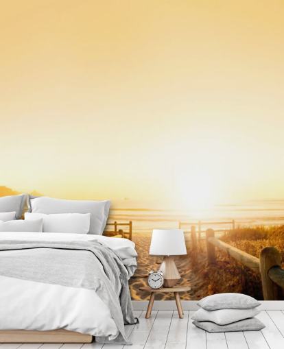 Mural de pared Atardecer en playa