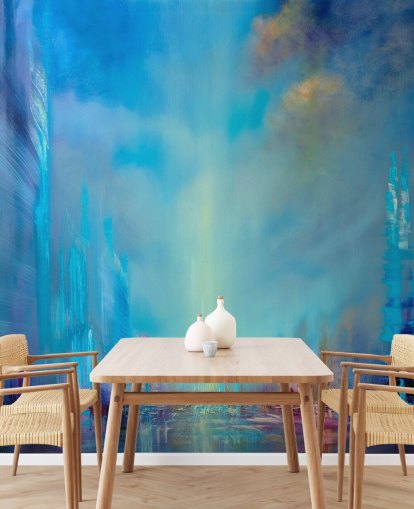 bblue city abstract behang bblue city abstract behang