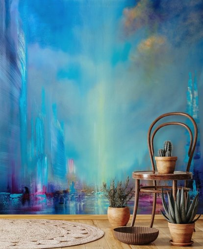 bblue city abstrakt tapet bblue city abstrakt tapet