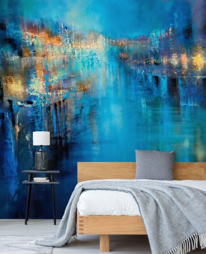 abstract art of a flood wallpaper