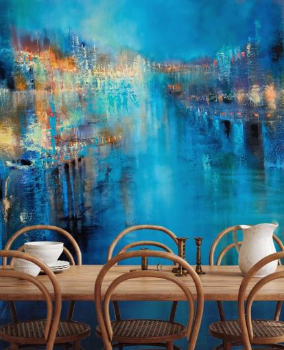 art abstrait d'un fond d'écran d'inondation