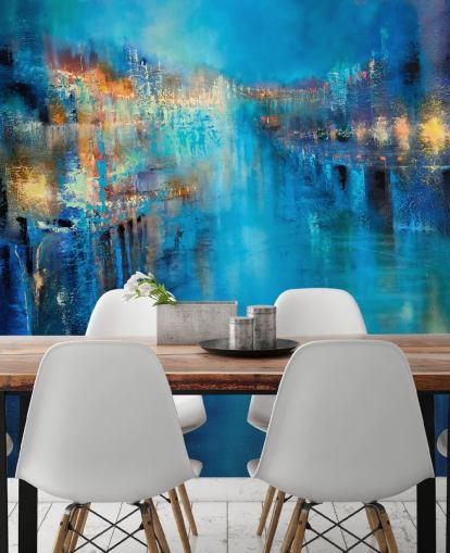 abstract art of a flood wallpaper