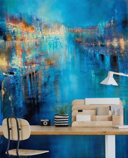 arte astratta di una carta da parati inondazione