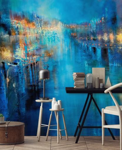 abstract art of a flood wallpaper