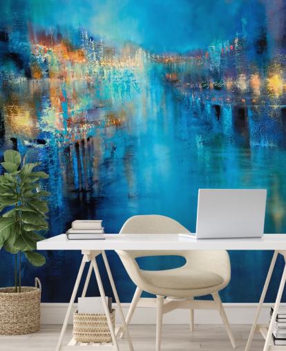 abstract art of a flood wallpaper