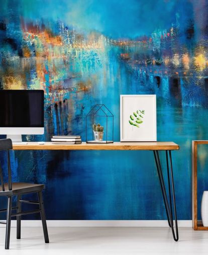 abstract art of a flood wallpaper