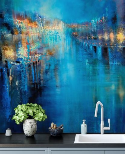 abstract art of a flood wallpaper