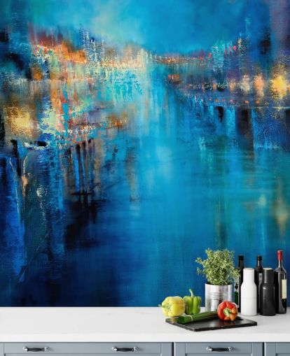 abstracte kunst van een overstromingsbehang