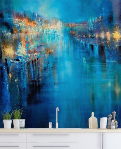 abstract art of a flood wallpaper