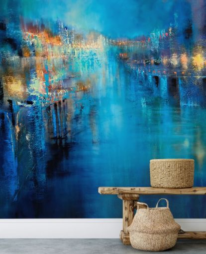 abstrakte Kunst einer Flut Tapete