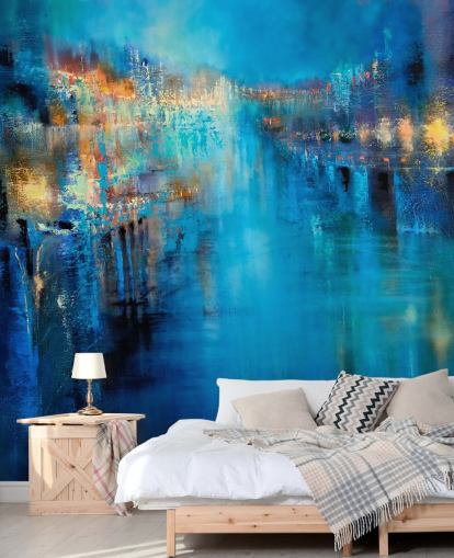 abstract art of a flood wallpaper