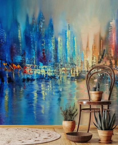 colourful abstract city wallpaper colourful abstract city wallpaper