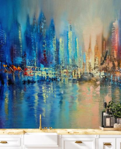 colourful abstract city wallpaper colourful abstract city wallpaper