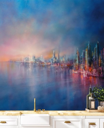 blue and pink city sky abstract wallpaper blue and pink city sky abstract wallpaper