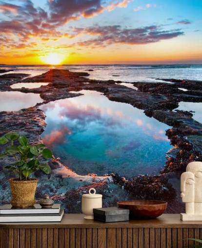 Fondo de pantalla Rocky Beach Sunset