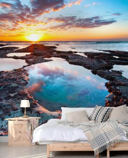 Sfondo Rocky Beach Sunset