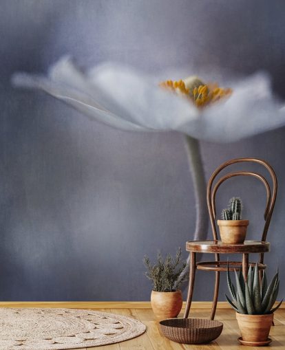 Close Up of White Flower Wallpaper