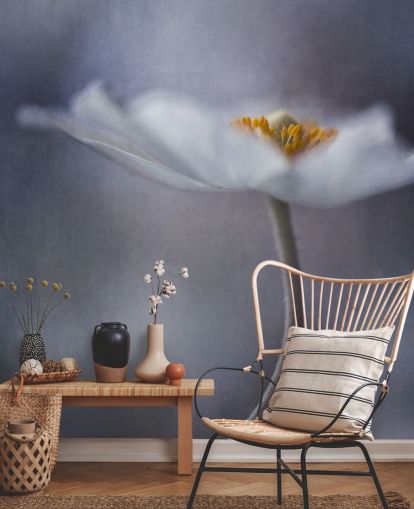 Fondo de pantalla de flores blancas