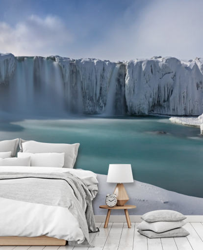 papel de parede snowy winter mountain