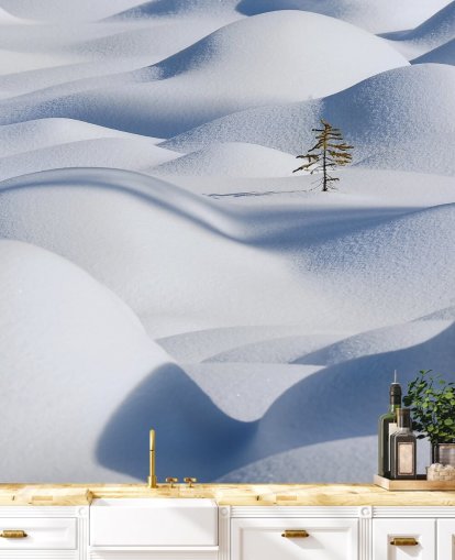 Snowy Hills Wallpaper