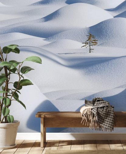 Snowy Hills Wallpaper