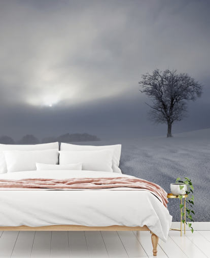 Fondo de pantalla de Snowy Winter Hillside Fondo de pantalla de Snowy Winter Hillside