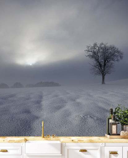 Fondo de pantalla de Snowy Winter Hillside Fondo de pantalla de Snowy Winter Hillside