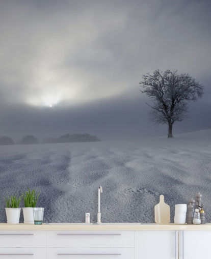 Snöig vintersluttning Bakgrund Snöig vintersluttning Bakgrund