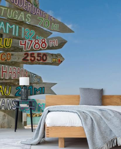 Decorazione murale con cartello Key West