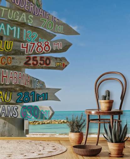 Key West Signpost Mural Key West Signpost Mural