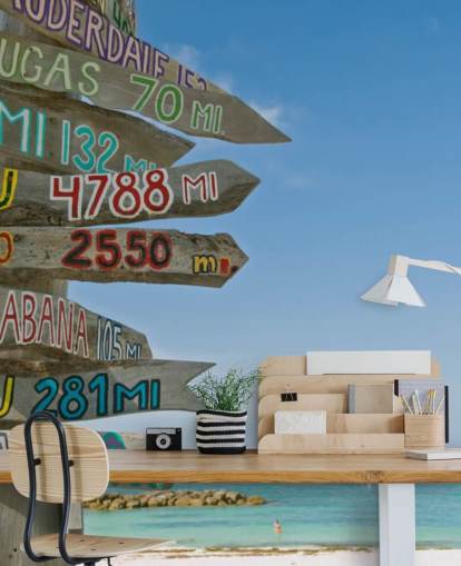 Key West Wegweiser-Wandbild Key West Wegweiser-Wandbild