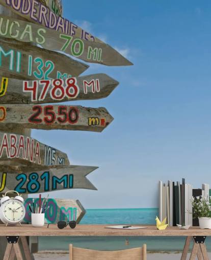 Decorazione murale con cartello Key West