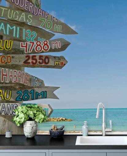 Key West Signpost Mural Key West Signpost Mural