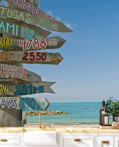 Key West Signpost Mural