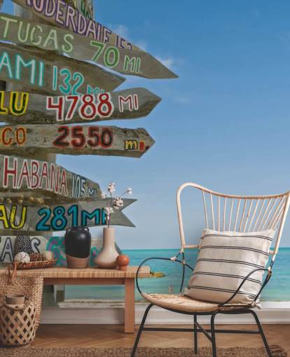 Decorazione murale con cartello Key West Decorazione murale con cartello Key West